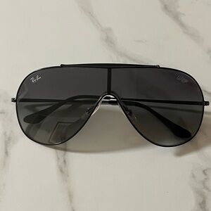 Ray-Ban Wings - Black Shield Sunglasses